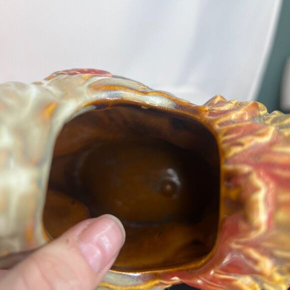 Rooster Chicken Ceramic Utensil Holder Plantar Vase Decorative Kitchen Barnyard - Picture 2 of 9